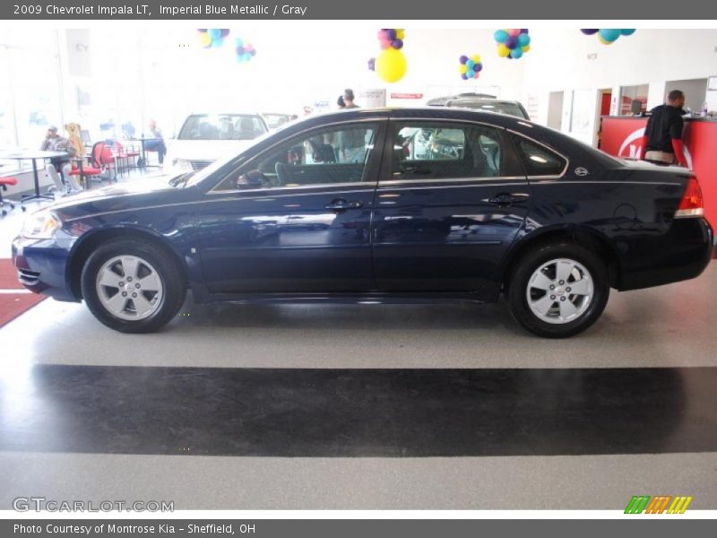 Imperial Blue Metallic / Gray 2009 Chevrolet Impala LT