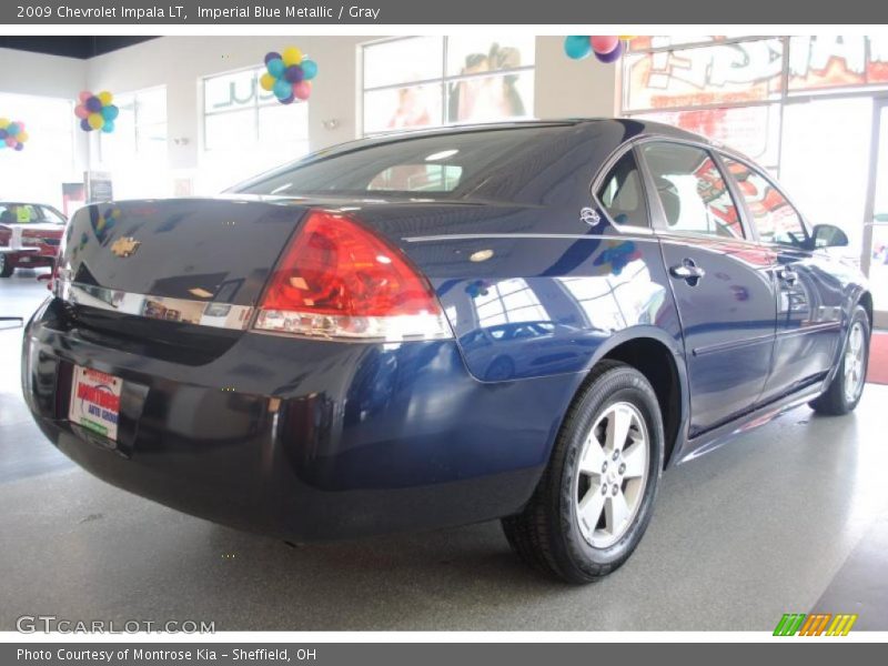 Imperial Blue Metallic / Gray 2009 Chevrolet Impala LT