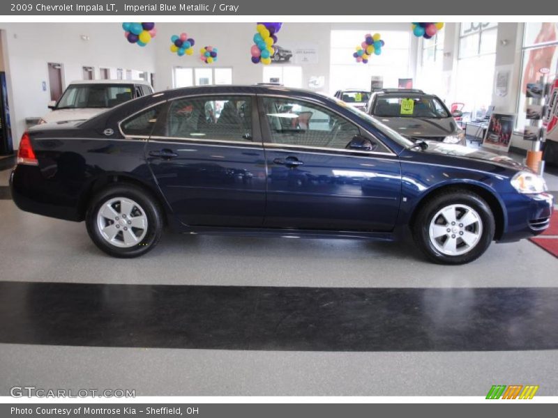 Imperial Blue Metallic / Gray 2009 Chevrolet Impala LT