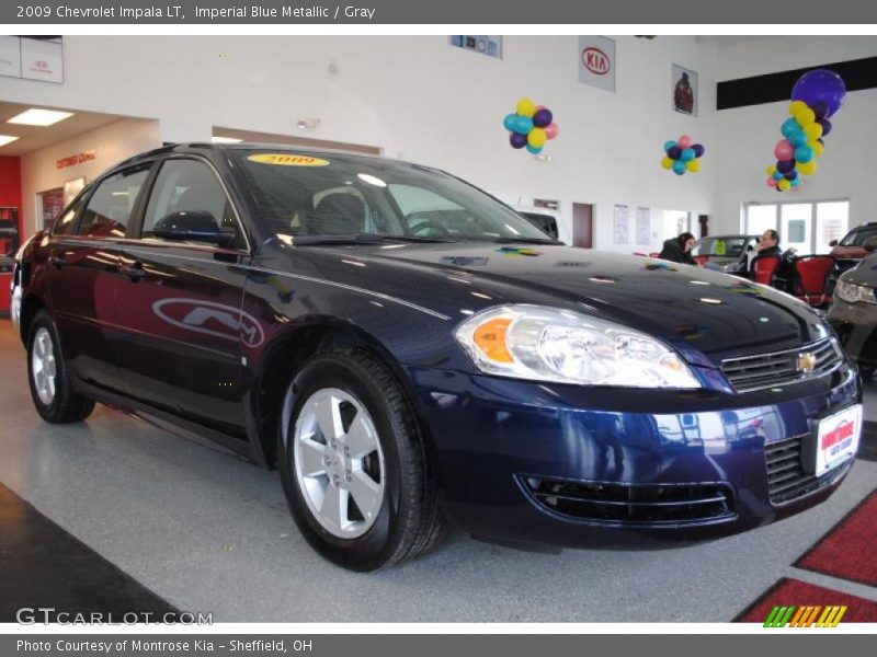 Imperial Blue Metallic / Gray 2009 Chevrolet Impala LT