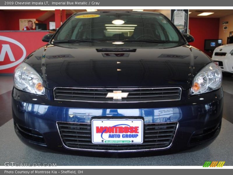 Imperial Blue Metallic / Gray 2009 Chevrolet Impala LT