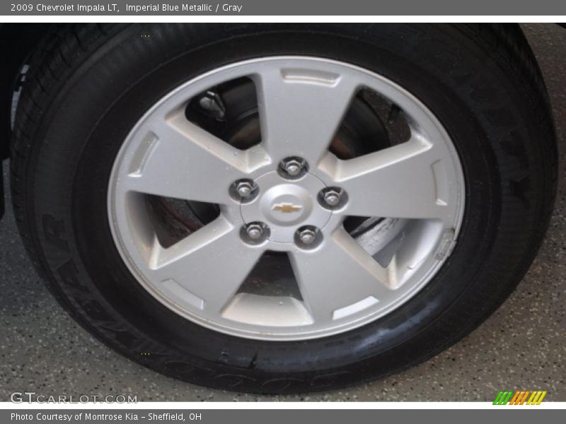 Imperial Blue Metallic / Gray 2009 Chevrolet Impala LT