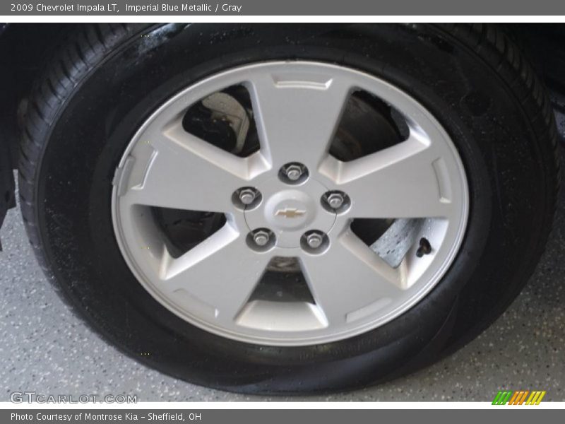 Imperial Blue Metallic / Gray 2009 Chevrolet Impala LT
