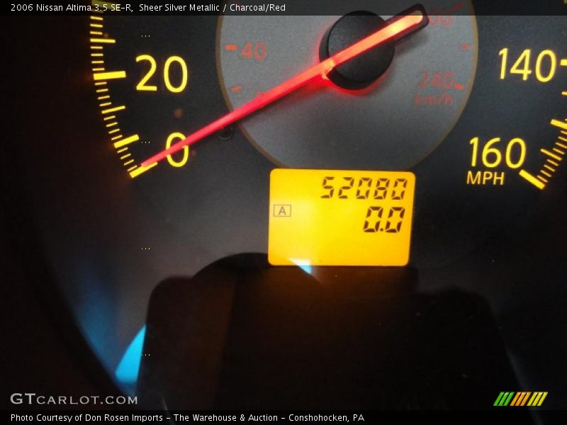 Sheer Silver Metallic / Charcoal/Red 2006 Nissan Altima 3.5 SE-R