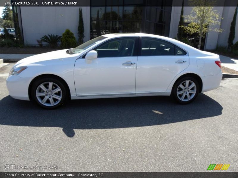 Crystal White / Black 2007 Lexus ES 350