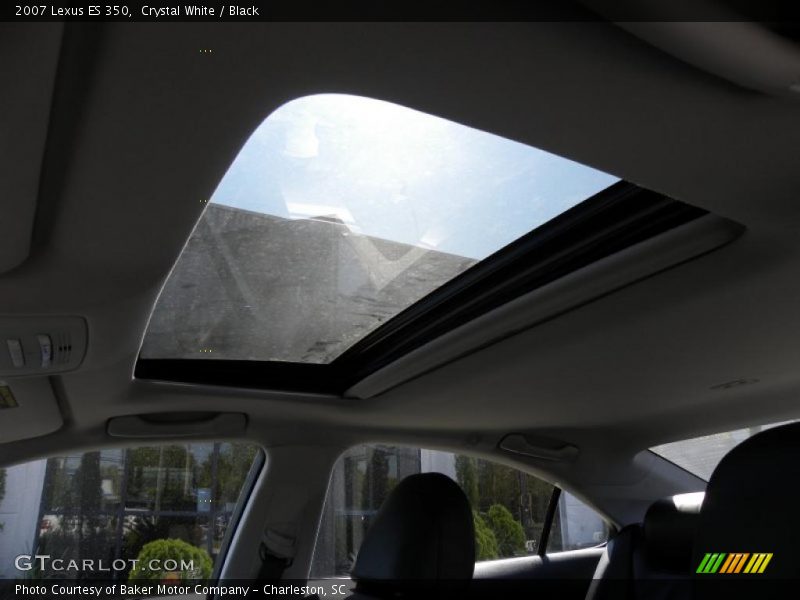 Crystal White / Black 2007 Lexus ES 350