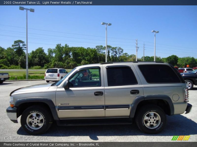 Light Pewter Metallic / Tan/Neutral 2003 Chevrolet Tahoe LS