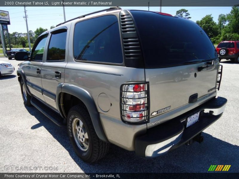 Light Pewter Metallic / Tan/Neutral 2003 Chevrolet Tahoe LS