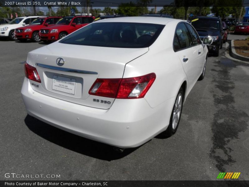 Crystal White / Black 2007 Lexus ES 350