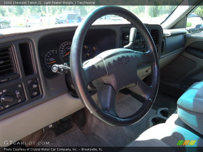 Light Pewter Metallic / Tan/Neutral 2003 Chevrolet Tahoe LS