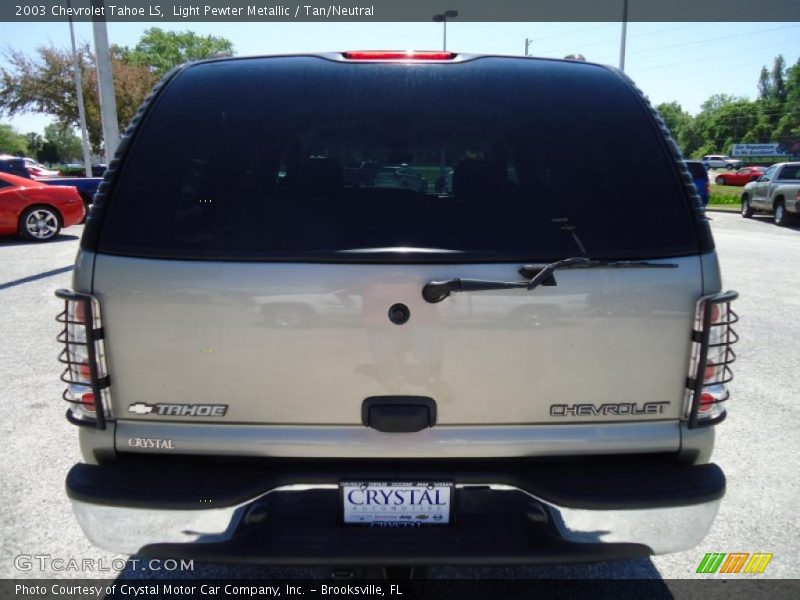 Light Pewter Metallic / Tan/Neutral 2003 Chevrolet Tahoe LS