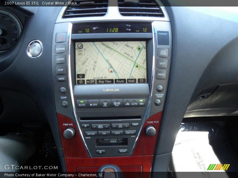 Crystal White / Black 2007 Lexus ES 350
