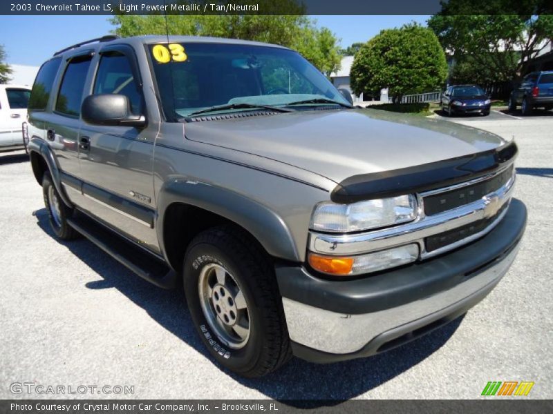 Light Pewter Metallic / Tan/Neutral 2003 Chevrolet Tahoe LS