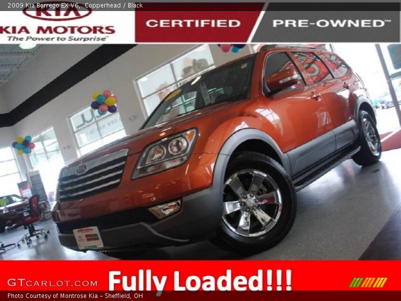 Copperhead / Black 2009 Kia Borrego EX V6