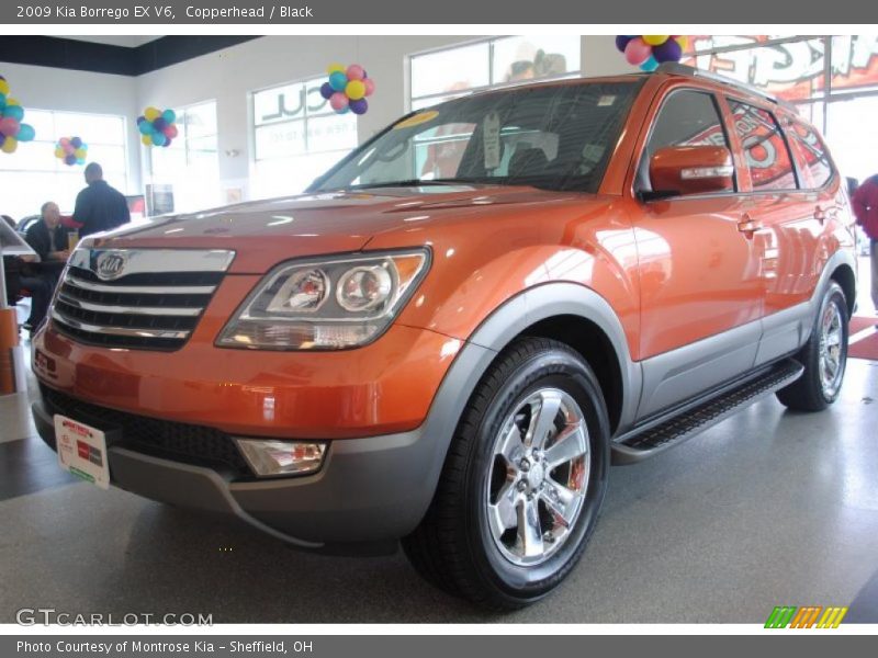 Copperhead / Black 2009 Kia Borrego EX V6