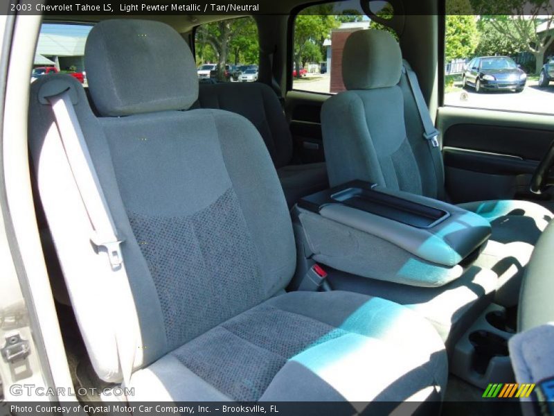 Light Pewter Metallic / Tan/Neutral 2003 Chevrolet Tahoe LS