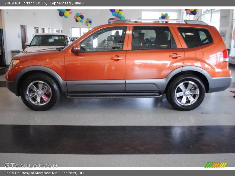 Copperhead / Black 2009 Kia Borrego EX V6