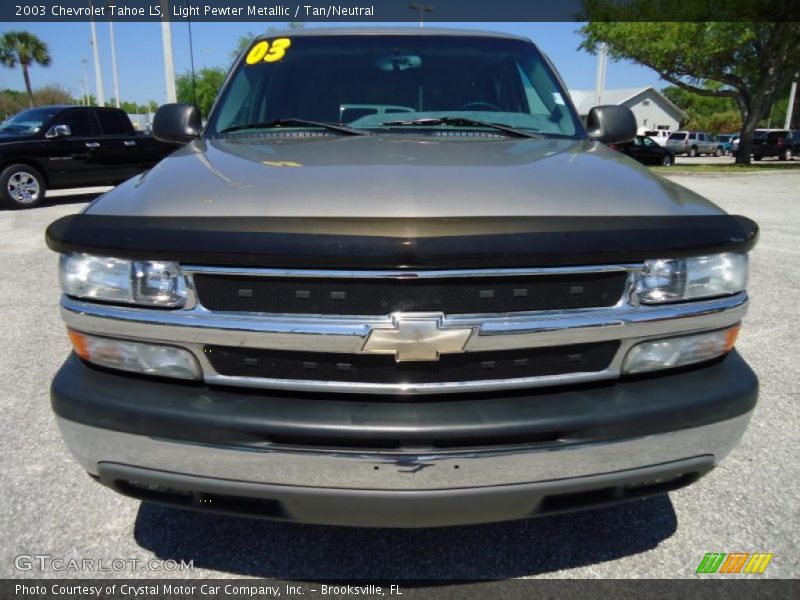 Light Pewter Metallic / Tan/Neutral 2003 Chevrolet Tahoe LS