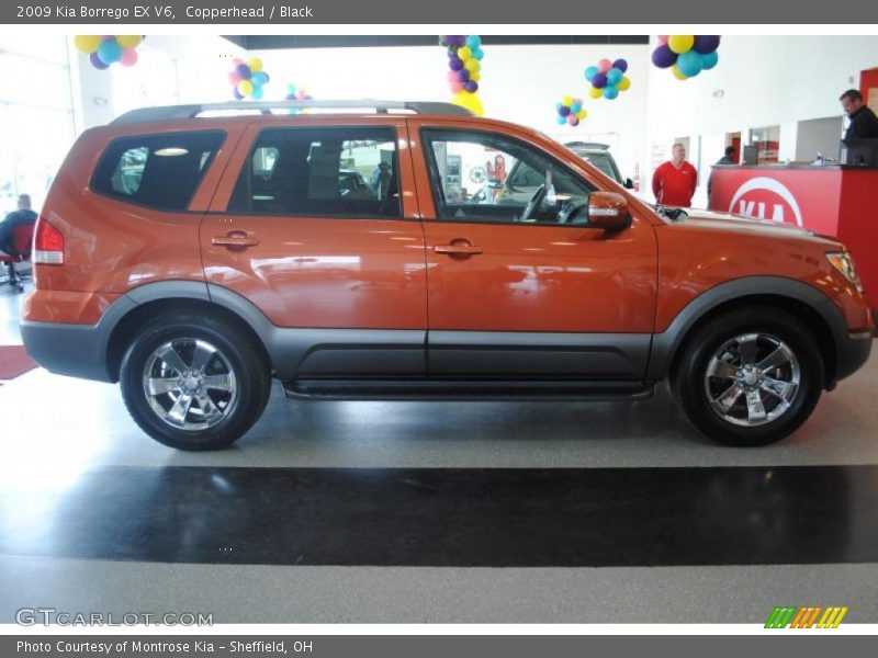 Copperhead / Black 2009 Kia Borrego EX V6