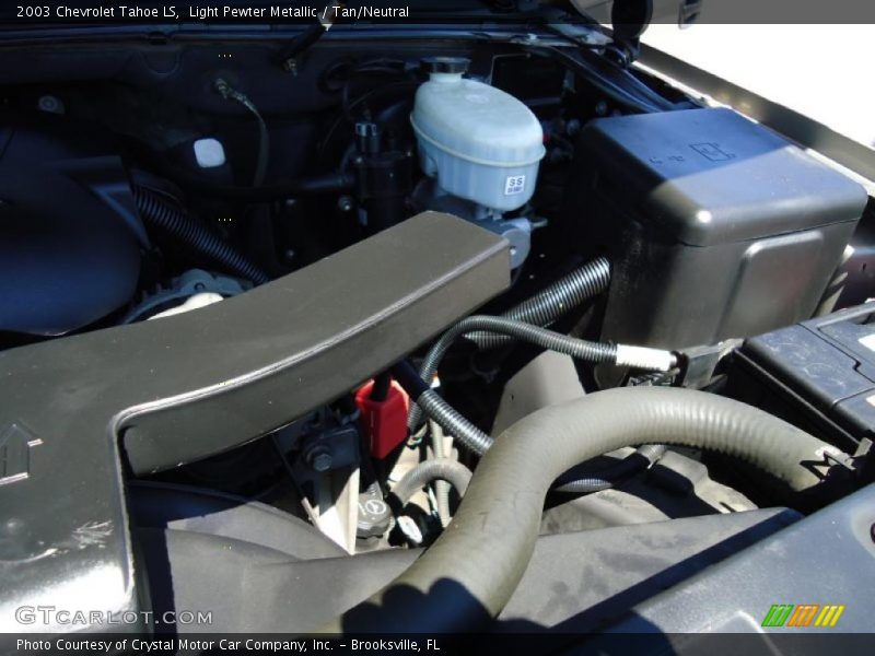 Light Pewter Metallic / Tan/Neutral 2003 Chevrolet Tahoe LS