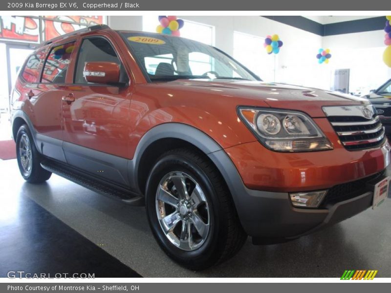 Copperhead / Black 2009 Kia Borrego EX V6
