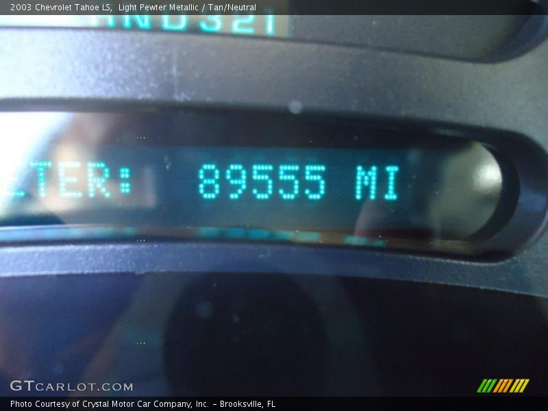 Light Pewter Metallic / Tan/Neutral 2003 Chevrolet Tahoe LS