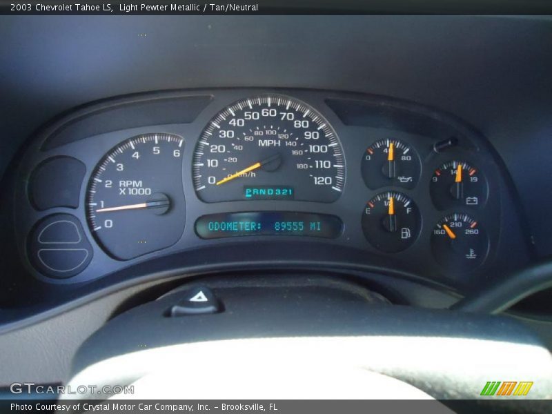 Light Pewter Metallic / Tan/Neutral 2003 Chevrolet Tahoe LS