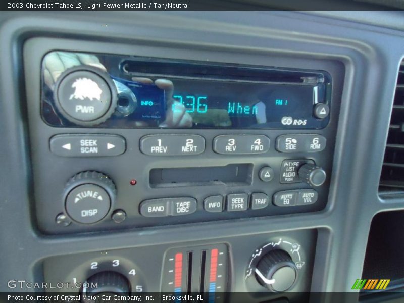 Light Pewter Metallic / Tan/Neutral 2003 Chevrolet Tahoe LS