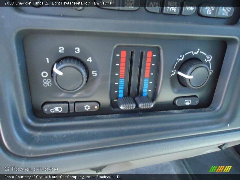 Light Pewter Metallic / Tan/Neutral 2003 Chevrolet Tahoe LS