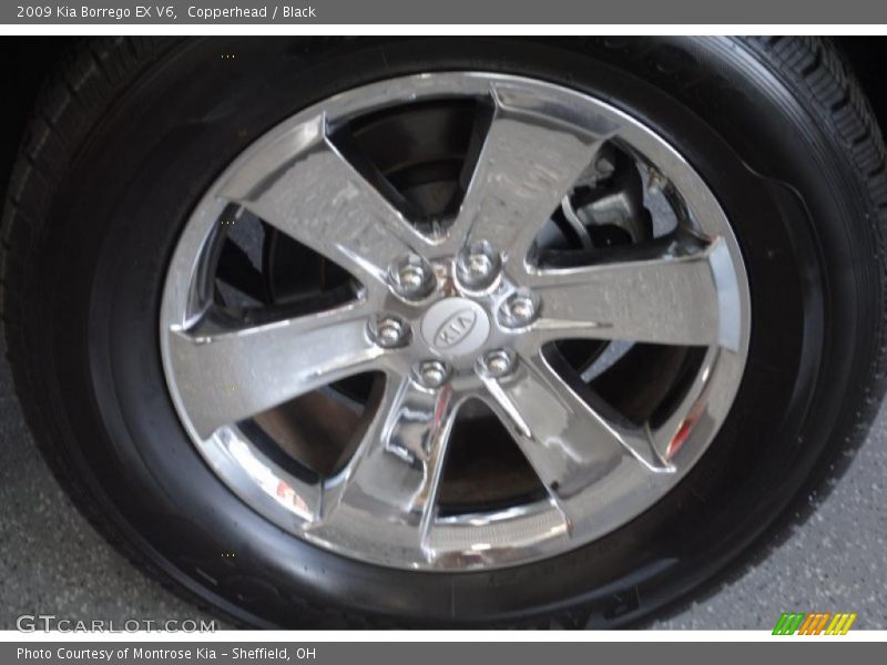 Copperhead / Black 2009 Kia Borrego EX V6