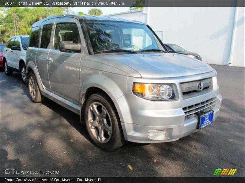Alabaster Silver Metallic / Black/Titanium 2007 Honda Element SC