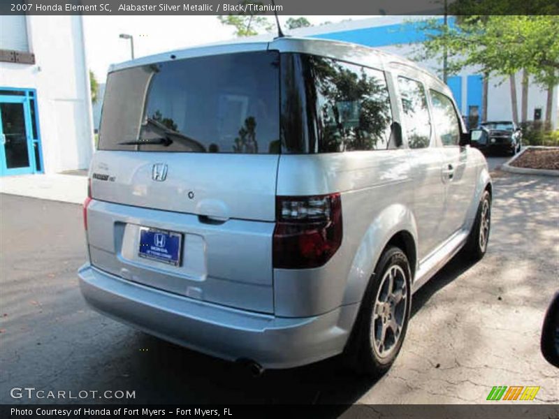 Alabaster Silver Metallic / Black/Titanium 2007 Honda Element SC