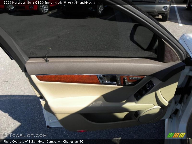 Arctic White / Almond/Mocha 2009 Mercedes-Benz C 350 Sport