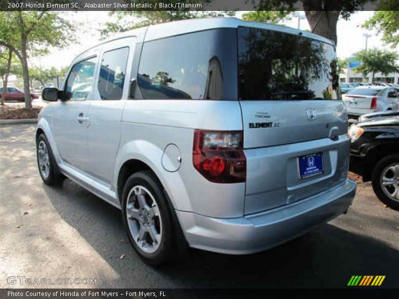 Alabaster Silver Metallic / Black/Titanium 2007 Honda Element SC