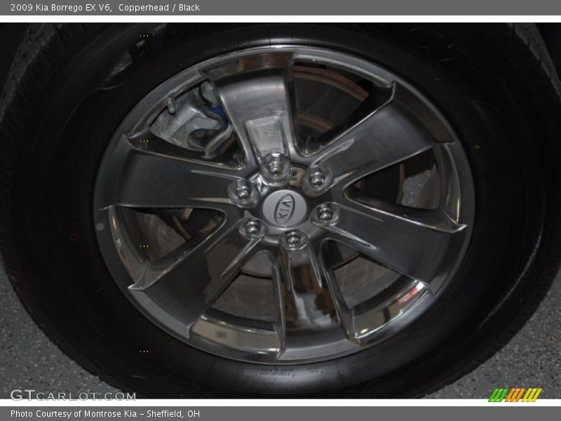 Copperhead / Black 2009 Kia Borrego EX V6