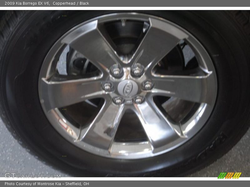 Copperhead / Black 2009 Kia Borrego EX V6