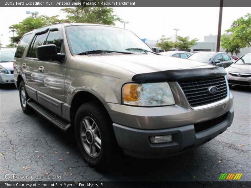Arizona Beige Metallic / Medium Parchment 2003 Ford Expedition XLT