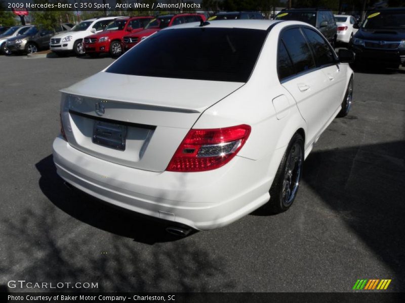 Arctic White / Almond/Mocha 2009 Mercedes-Benz C 350 Sport