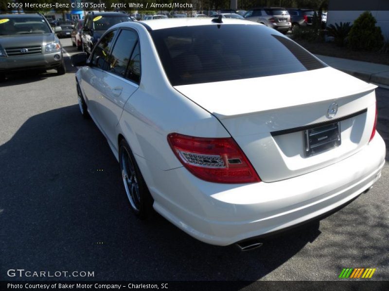 Arctic White / Almond/Mocha 2009 Mercedes-Benz C 350 Sport