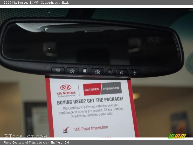 Copperhead / Black 2009 Kia Borrego EX V6
