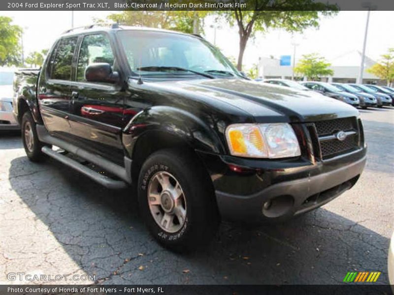 Black Clearcoat / Medium Dark Flint/Dark Flint 2004 Ford Explorer Sport Trac XLT