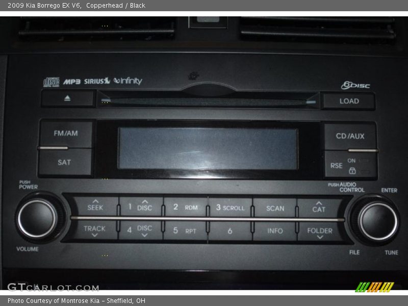 Copperhead / Black 2009 Kia Borrego EX V6