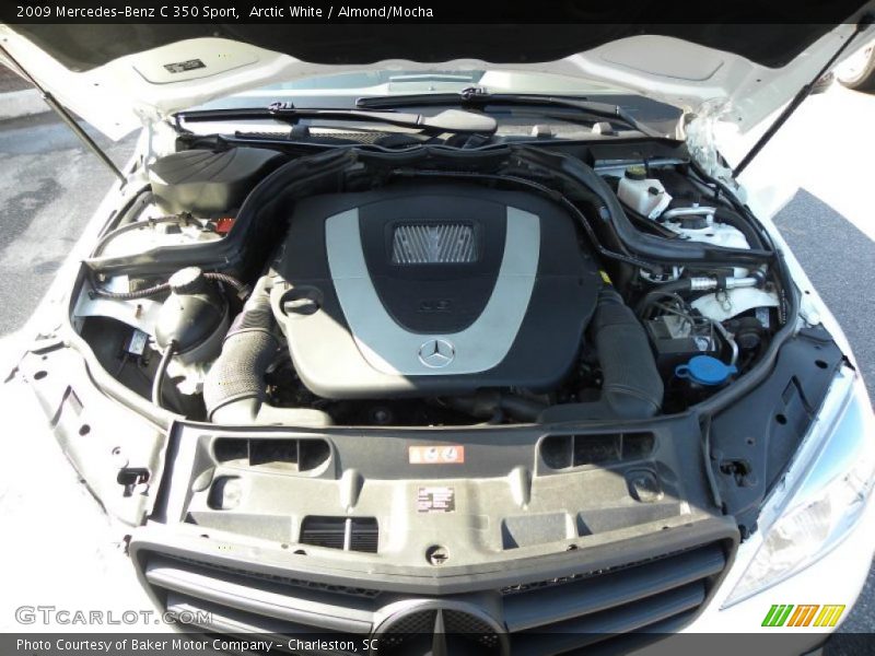 Arctic White / Almond/Mocha 2009 Mercedes-Benz C 350 Sport