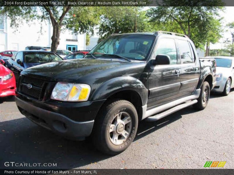 Black Clearcoat / Medium Dark Flint/Dark Flint 2004 Ford Explorer Sport Trac XLT