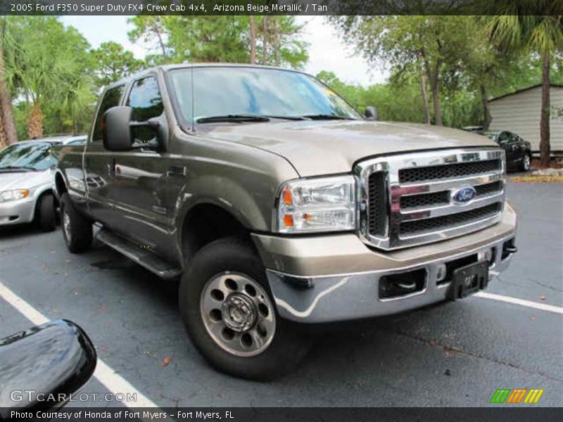 Arizona Beige Metallic / Tan 2005 Ford F350 Super Duty FX4 Crew Cab 4x4