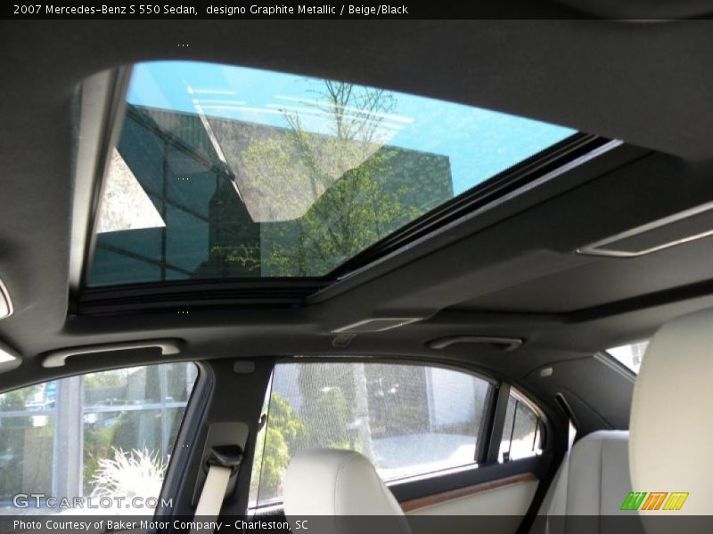 designo Graphite Metallic / Beige/Black 2007 Mercedes-Benz S 550 Sedan
