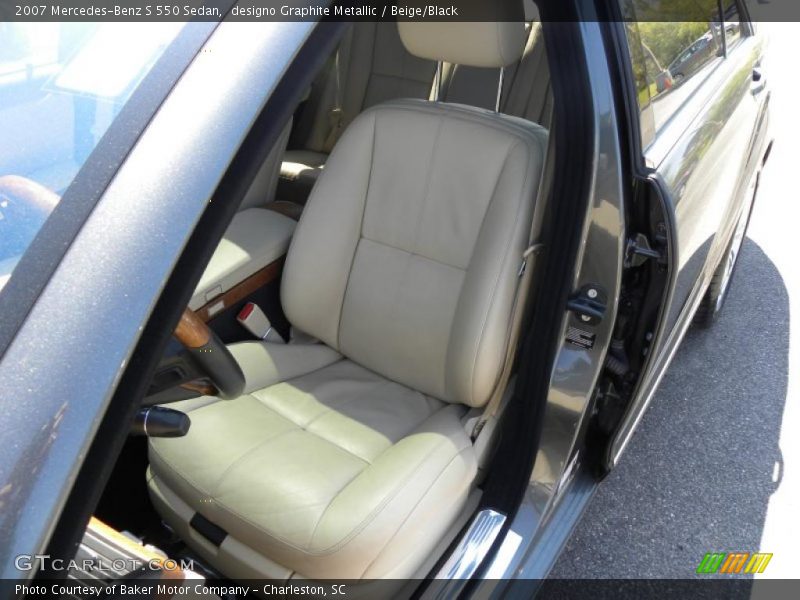 designo Graphite Metallic / Beige/Black 2007 Mercedes-Benz S 550 Sedan