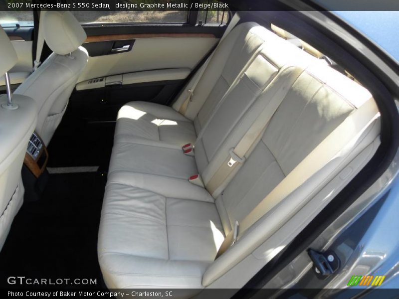 designo Graphite Metallic / Beige/Black 2007 Mercedes-Benz S 550 Sedan