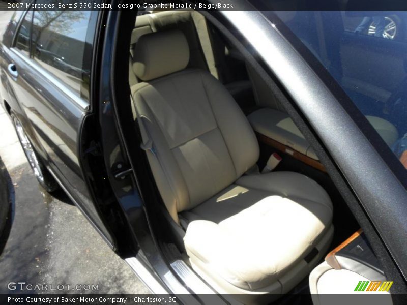 designo Graphite Metallic / Beige/Black 2007 Mercedes-Benz S 550 Sedan