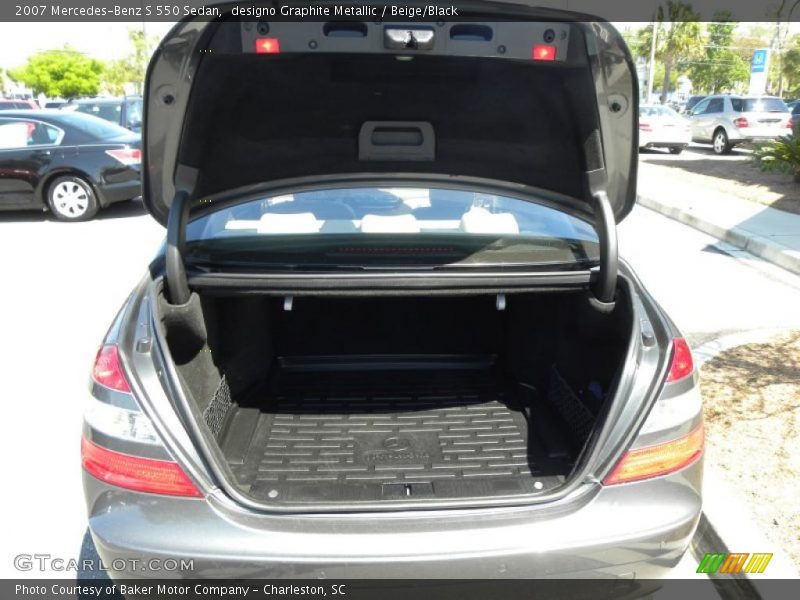 designo Graphite Metallic / Beige/Black 2007 Mercedes-Benz S 550 Sedan